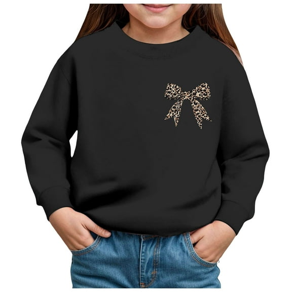 Zshosam Sweatshirt Girl Toddler Baby Pullover Sweatshirt,Long Sleeve Boy Girl Crewneck Active Tshirts,Black 2 Years