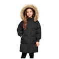 thumbnail image 1 of Zshosam Jackets for Girls Snow Baby Boys Girls Toddlers Winter Coats Hooded Puffer Jacket Down Snow Jacket Warm Fleece Coat Solid Outerwear Size 3T 4T,(Black 3-4 Years), 1 of 6