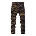 thumbnail image 1 of Zshosam Jeans for Kids Boys Straight Boys' Classic Fit Straight Leg Denim Jeans Size 9T 10T,(Brown 9-10 Years), 1 of 4