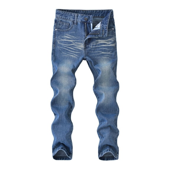 Zshosam Jeans for Kids Infant Boy Denim Pants Elastic High Waist Jeans Leggings Size 11T 12T,(Light Blue 11-12 Years)