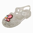 thumbnail image 1 of Zshosam Jelly Sandals Toddler Sandals for Toddler Girls,Toddler Shoes Baby Girls Cute Jelly Colors Hollow Out Non-slip Soft Sole Beach Roman Sandals Size 11,(White Little Kids 11), 1 of 6