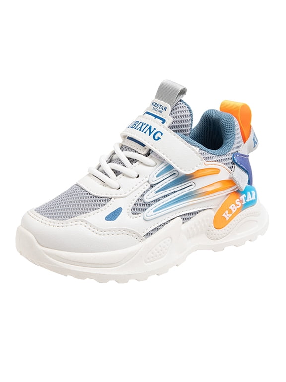 Kid Shoes Toddler Shoes Girls Shoes Kids Breathable Walking Running Shoe Slip on Sneakers Lightweight Athletic Shoes Size 3,(Blue Big Kids 3)