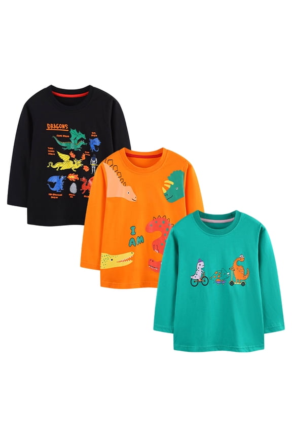 Kids Long Sleeve Shirt Long Sleeve Tops for Newborn Baby for Infant Boys, Girls, Unisex Size 5T 6T,(Multicolour 5-6 Years)