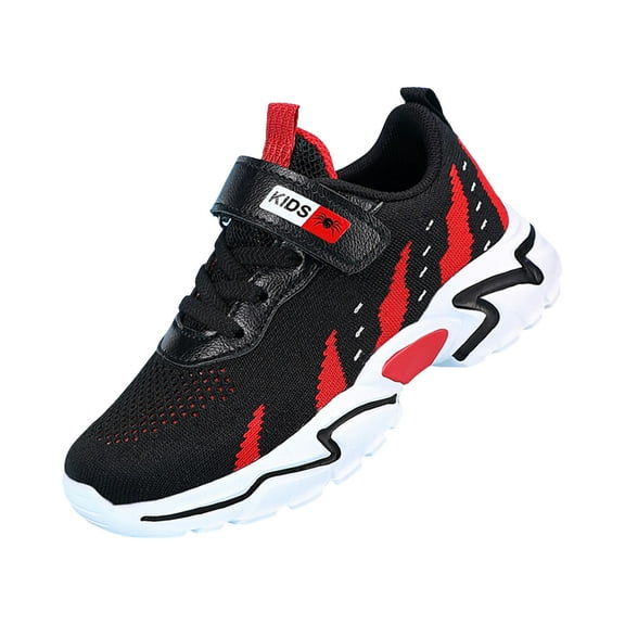 Zshosam Kids Shoes Toddler Boys Kids Shoes Boys Sneakers Lightweight Running Athletic Shoes Size 4.5,(Red Big Kids 4.5)