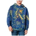thumbnail image 1 of Zshosam Kids Sweatshirts Hoodies Hoodies for Teen Boys Cute Print Pullover Long Sleeve Trendy Casual Kids Clothes Size 7T 8T,(Blue 7-8 Years), 1 of 6