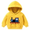 thumbnail image 1 of Zshosam Kids Sweatshirts Toddler Boys Hoodie Pullover Sweatshirt Hoodies Top Coat Tops Cute Sweatsuit Clothes Size 5T 6T,(Yellow 5-6 Years), 1 of 7