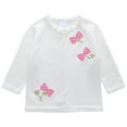 thumbnail image 1 of Zshosam Lil Girls Cardigans Sweaters Girls Cardigan Sweater School Uniforms Button Long Sleeve Knit Tops Size 18 24 Months,(White 18-24 Months), 1 of 6