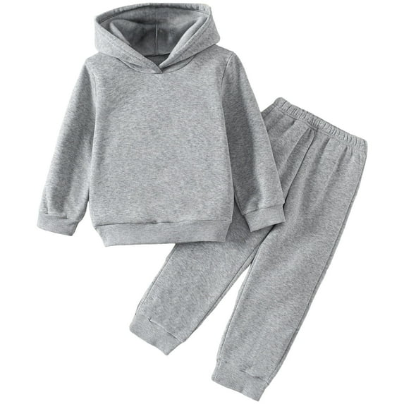 Zshosam Little Boys Clothes Boys Pullover Hoodie and Pants Outfit Set Toddler to Little Kid Size 9T 10T,(Grey 9-10 Years)