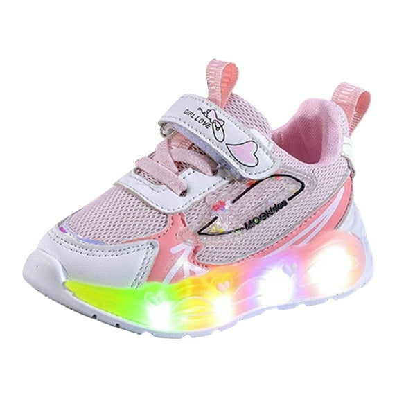 Zshosam Little Girl Sneakers Toddler Girls Shoes Kids Lightweight Breathable Sneakers Running Athletic Shoes for Toddler Kid Size 9,(Red Toddler 9)