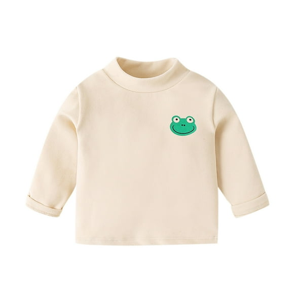 Zshosam Long Sleeve Shirt Toddler Boy Long Sleeve Shirts Casual Kids Crewneck Raglan Tee Tops Blouse Fall Winter T Shirt for Boys Size 18 24 Months,(Beige 18-24 Months)