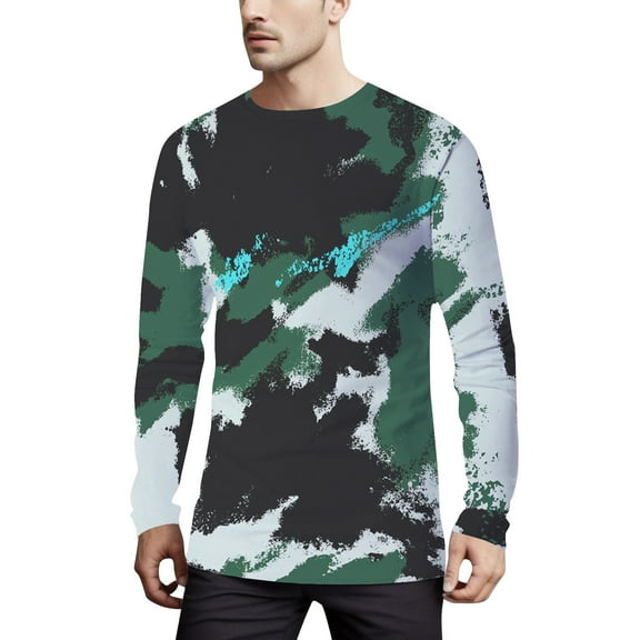 Zshosam Long Sleeve T-Shirt for Men(Black,S)