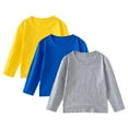 thumbnail image 1 of Zshosam Long Sleeve Toddler Boy Shirts Boys T Shirts- Turtleneck Long Sleeve Casual Ribbed Kids Fall Winter Tops Size 11T 12T,(Grey 11-12 Years), 1 of 9