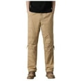thumbnail image 1 of Zshosam Men's Casual Pants Lightweight Stretch Slim Fit Pants with Pockets(Khaki,L), 1 of 9
