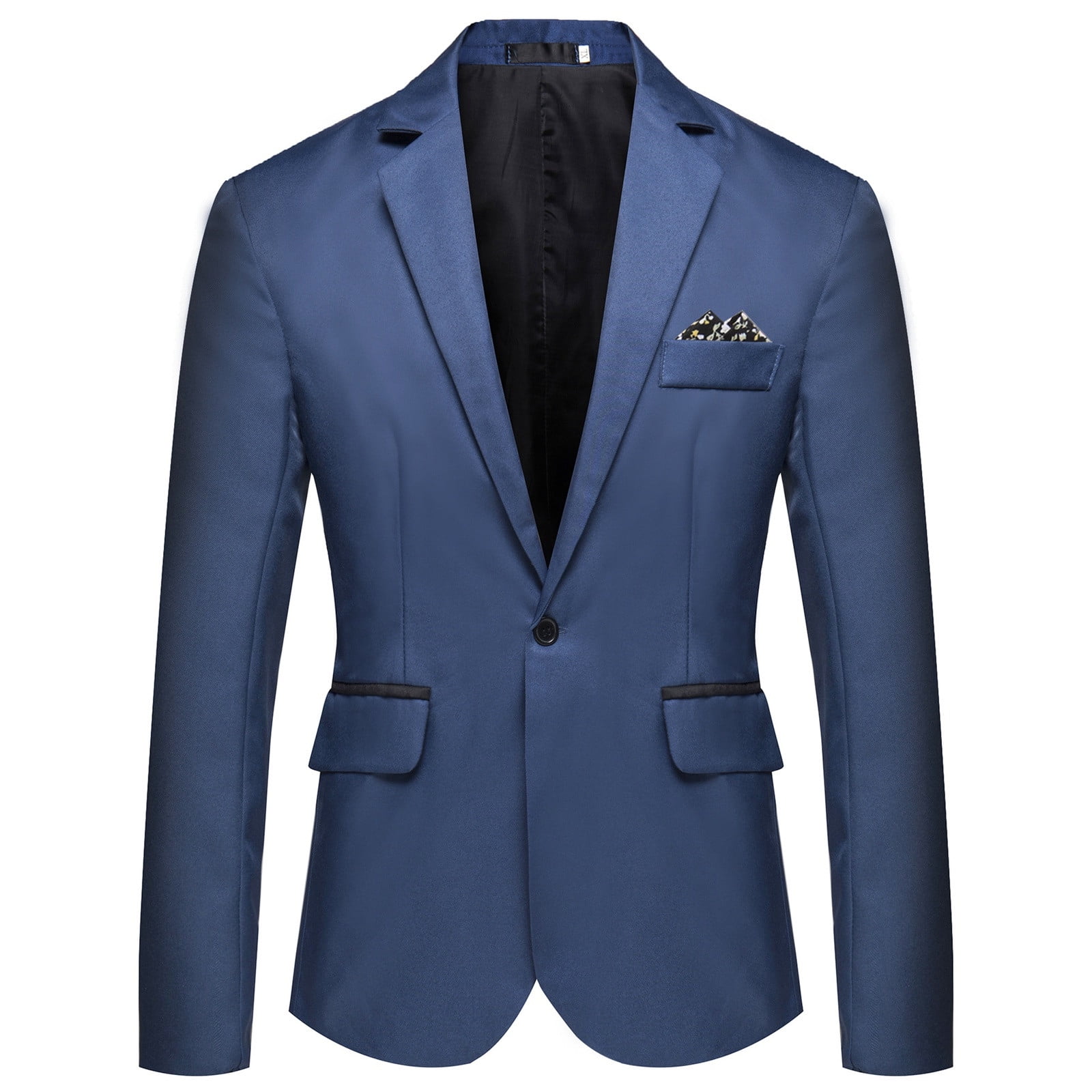 Mens Paisley Blazer - Floral Sport Coat - Blue Sport Jacket main image 0
