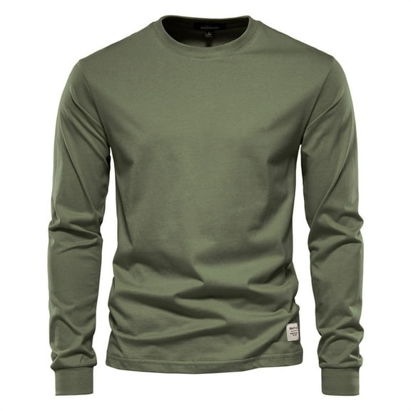 Zshosam Men's Turtleneck Long Sleeve Shirts Slim Fit Basic T-Shirt Lightweight Ribbed Pullover Sweater(AG,XS)