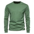 thumbnail image 1 of Zshosam Men's Turtleneck Long Sleeve Shirts Slim Fit Basic T-Shirt Lightweight Ribbed Pullover Sweater(Green,L), 1 of 2