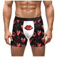 thumbnail image 1 of Zshosam Mens Boxer Shorts Printed Mens Underwear Men Boxer Short Underwear(Black,XXL), 1 of 5