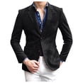 thumbnail image 1 of Zshosam Mens Casual Sport Coats Two Buttons Lightweight Business Sport Blazer(Black,L), 1 of 5