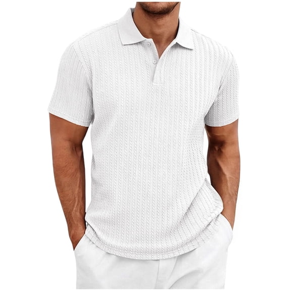 Zshosam Mens Golf Polo Shirts Short Sleeve Polo Shirts for Men Graphic Stretch Casual Raglan Golf Polos for Men Size XL,(White XL)