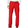 thumbnail image 1 of Zshosam Mens Pants Men's Classic-Fit Expandable-Waist Flat-Front Dress Pant(Red,S), 1 of 4