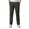thumbnail image 1 of Zshosam Mens Pants Men's Flat Front Relaxed Fit Casual Pant(Green,XXXXL), 1 of 8