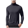 thumbnail image 1 of Zshosam Mens Casual Slim Fit Long Sleeve T-Shirts Soft Lightweight(Dark Gray,XL), 1 of 6