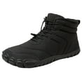 thumbnail image 1 of Zshosam Mens Winter Trekking Snow Boots Water Resistant Shoes Anti-Slip Fully Fur Lined Casual Lightweight Hiking Boot(Black,36), 1 of 9