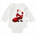 thumbnail image 1 of Zshosam Newborn Christmas Bodysuits Baby Girl 1st Birthday Printed Romper Embroidery Christmas Bodysuit Clothes Size 12 18 Months,(Red 12-18 Months), 1 of 2