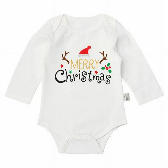 Zshosam Newborn Christmas Bodysuits Girl Baby Girl Clothes Newborn Girl Romper Long Sleeve Jumpsuit Cute Infant Clothing Size 12 18 Months,(Wine 12-18 Months)