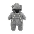thumbnail image 1 of Zshosam Newborn Outfits Baby Girl Baby Snowsuit Winter Clothes Infant Boy Girl Puffer Jacket Newborn One Piece Coat with Hooded Size 6 9 Months,(Grey 6-9 Months), 1 of 6