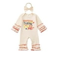 thumbnail image 1 of Zshosam Newborn Rompers Girl Winter Children Boy Girl Coveralls Rompers for Kid Color Block Cute Fall Size 12 18 Months,(Beige 12-18 Months), 1 of 5