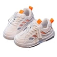 thumbnail image 1 of Zshosam Newborn Sneakers Infant Sneakers Baby Sneakers with A Hook and Loop Closure Size 11.5,(Orange Little Kids 11.5), 1 of 8