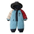 thumbnail image 1 of Zshosam Newborn Winter Clothes Girl Baby Plush Long Sleeve Fleece Jumpsuit Baby Fleece Hooded Jumpsuit Infant Winter Outfit Size 18 24 Months,(Light Blue 18-24 Months), 1 of 8