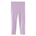 thumbnail image 1 of Zshosam Pants for Girls Girls Fleece Lined Leggings Winter Warm Soft Thermal Pants Full Length for Kids Cold Weather Size 3T,(Light Purple 3 Years), 1 of 3