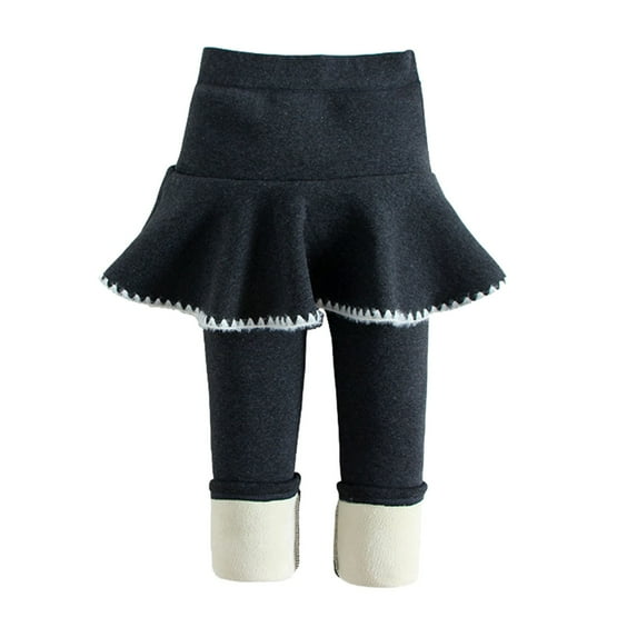 Zshosam Pants for Girls Girls Leggings for School Uniform Sports or Play Perfect for Girls Clothing Size 4T 5T,(Dark Gray 4-5 Years)