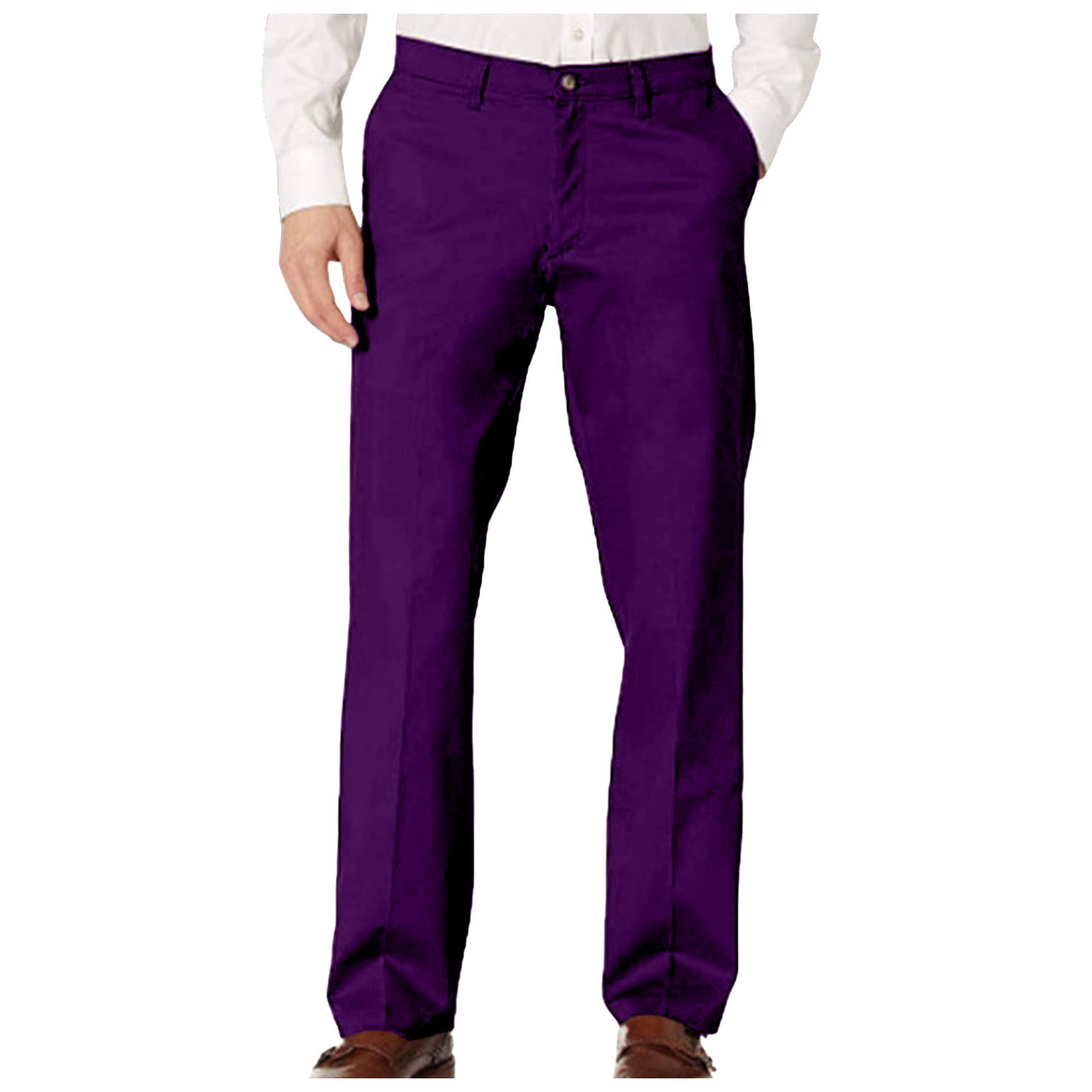 Zshosam Pants for Men Men's Athletic-Fit Casual Stretch Chino Pant
