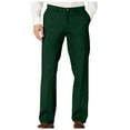 thumbnail image 1 of Zshosam Pants for Men Men's Classic-Fit -Resistant Flat-Front Chino Pant(Dark Green,S), 1 of 4