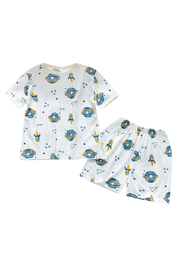 Pjs for Boys Pajama Set for Toddlers Snug Fit Pjs Sleeper for Baby Boys Girls Kids Size 18 24 Months,(Blue 18-24 Months)