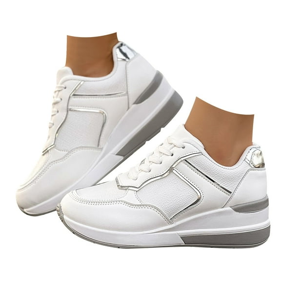 Zshosam Running Shoes Lightweight Tennis Shoes Non Slip Gym Workout Shoes Breathable Mesh Walking Sneakers(White,39)