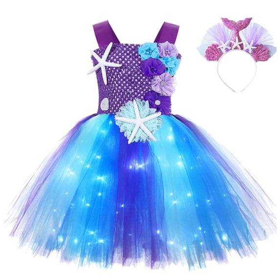 Zshosam Sequin Dress for Girls Layered Tulle Tutu Dress for Toddler Girls,Baby Girl Rainbow Tutu Princess Skirt Size 6T 8T,(Dark Purple 6-8 Years)