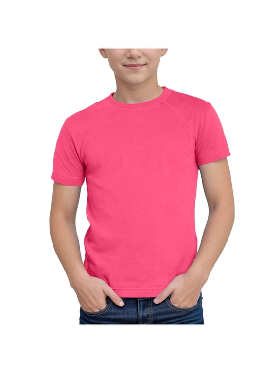 Shirt for Boys Toddler Baby Boys T-Shirts Graphic Tee Tops Side Kids Clothes Size 6T 7T,(Hot Pink 6-7 Years)