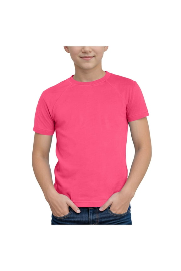 Shirt for Boys Toddler Baby Boys T-Shirts Graphic Tee Tops Side Kids Clothes Size 6T 7T,(Hot Pink 6-7 Years)