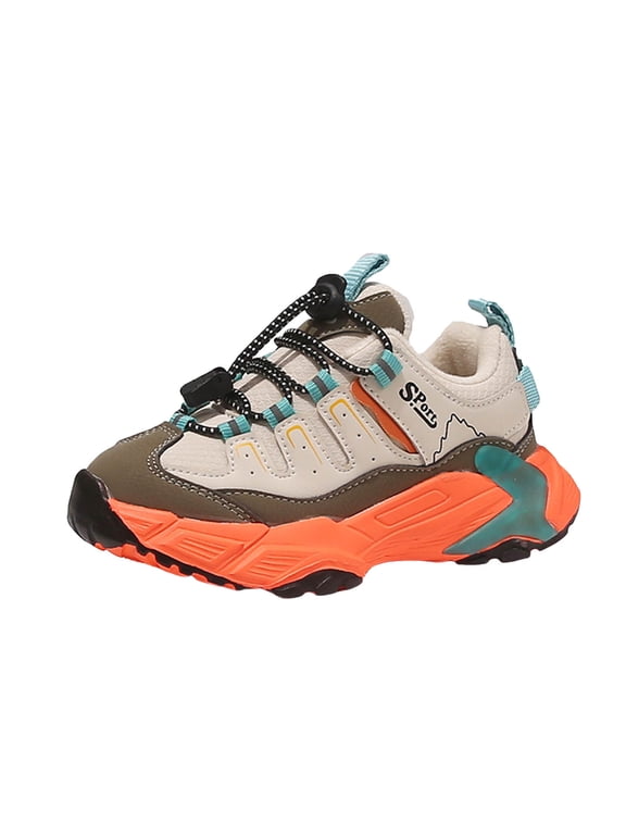 Shoes Toddler Boys Shoes Running Sports Athletic Lightweight Breathable Sneakers for Little/Big Kids Size 3,(Green Big Kids 3)