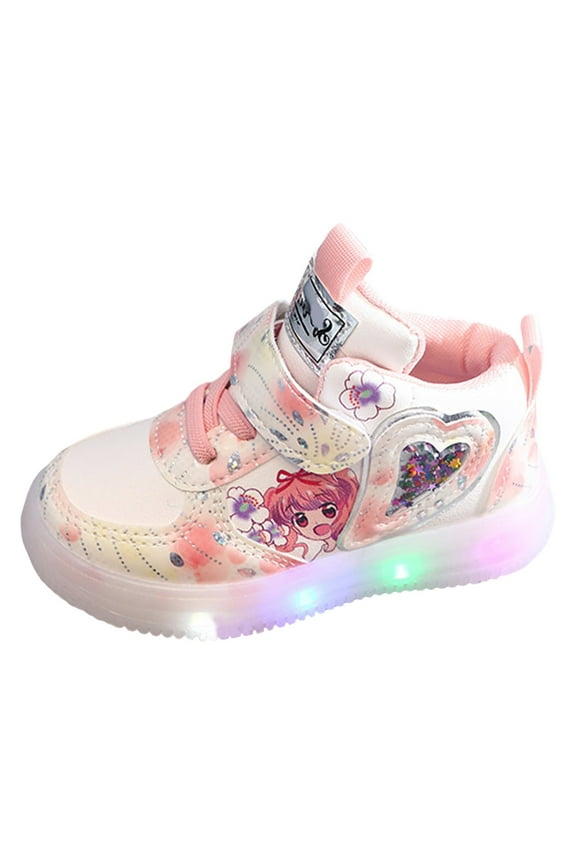 Shoes for Kids Girls Fashion Sneakers Shoes for Girls Everyday Wear Size 8.5,(Red Toddler 8.5)