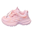 thumbnail image 1 of Zshosam Sneakers for Toddler Girls Unisex Baby Girls Boys Shoes Infant Soft Sole Canvas Newborn Walkers High Top Anti-Slip Sneakers Size 1.5,(Pink Big Kids 1.5), 1 of 6