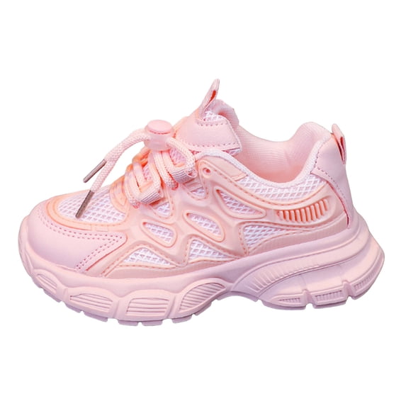 Zshosam Sneakers for Toddler Girls Unisex Baby Girls Boys Shoes Infant Soft Sole Canvas Newborn Walkers High Top Anti-Slip Sneakers Size 1.5,(Pink Big Kids 1.5)