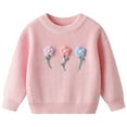 thumbnail image 1 of Zshosam Sweater for Toddler Girl Girls Pullover Sweaters Kids Long Sleeve Sweaters Casual Crew Neck Tops Size 1T 2T,(Pink 1-2 Years), 1 of 9