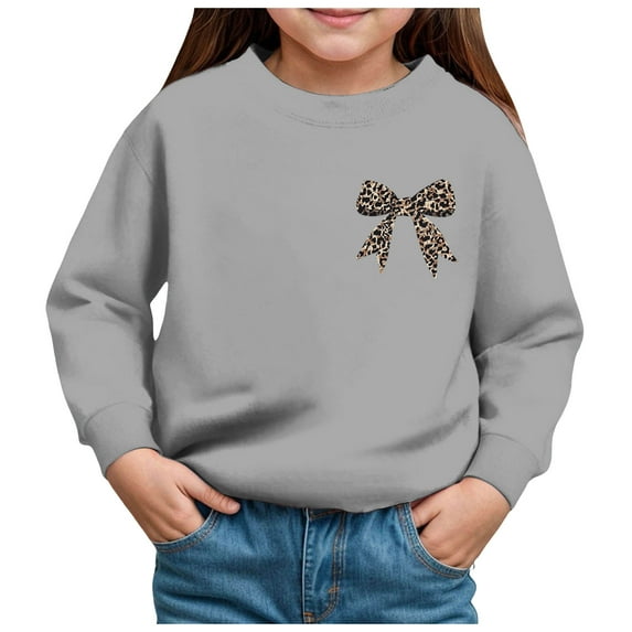 Zshosam Sweatshirts for Teen Girls Trendy Toddler Kids Baby Boy Girl Long Sleeve Sweatshirt Casual Shirt Pullover Crewneck Sport Tops,Grey 2 Years