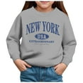 thumbnail image 1 of Zshosam Sweatshirts for Girls Girls Sweatshirts Kids Casual Long Sleeve Shirts Tops,Grey 3 Years, 1 of 4
