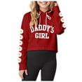 thumbnail image 1 of Zshosam Sweatshirts for Kids Girls Girl's Hoodie Long Sleeve Hooded Sweatshirt Cute Pullovers Tops Size 7T 8T,(Red 7-8 Years), 1 of 6